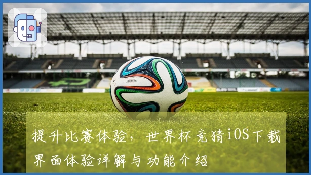提升比赛体验，世界杯竞猜iOS下载界面体验详解与功能介绍